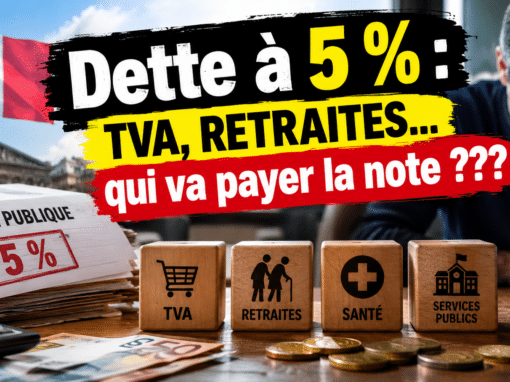 Dette à 5 % : TVA, RETRAITES… qui va payer la note ???